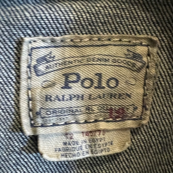 Girls Size 12 Ralph Lauren Jean Jacket - Picture 4 of 5